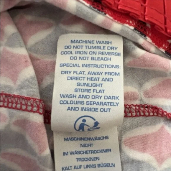 Boden Red White & Blue Geometric Print Wrap Dress Womens Size 4R (258) - Picture 5 of 5